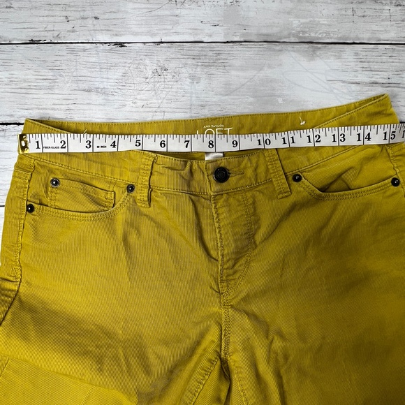 Loft modern skinny cords  in lime green 4 - Picture 7 of 11